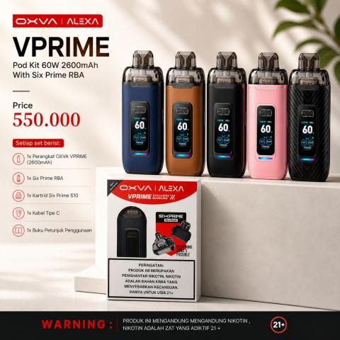 Sixthsensevape - Oxva Vprime Pod Kit 60W 2600Mah With Six Prime RBA
